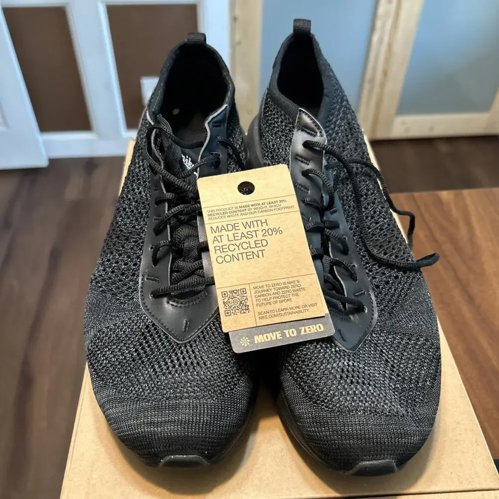 Nike Air Max Flyknit Racer Triple Black FD2764 001 w/Box Size 10.5